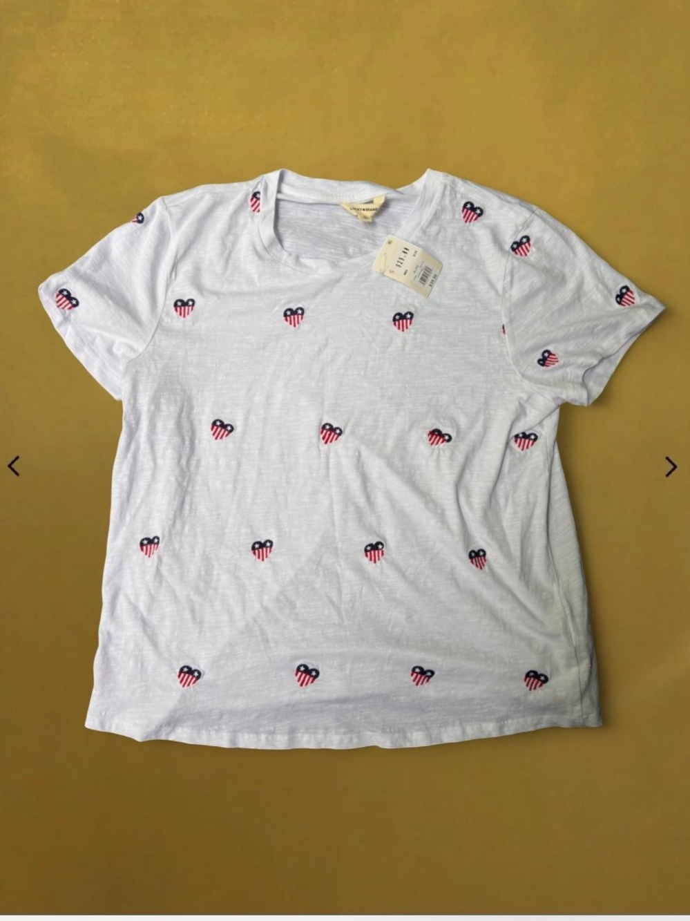 Lucky flag Heart-Print Tee